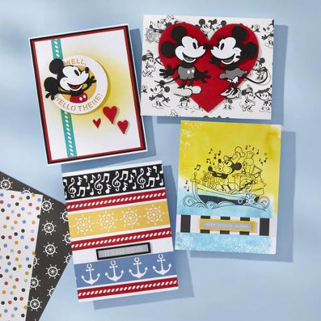 Spellbinders Frame & Sentiments Etched Dies from the Say Cheese Classic Mouse Collection
