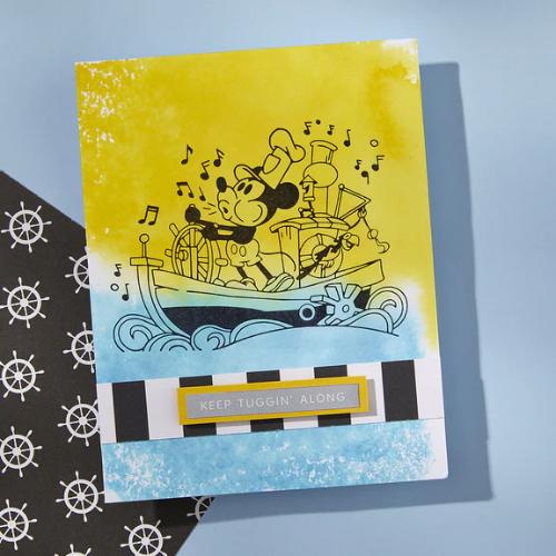 Spellbinders Steamboat Willie Press Plate & Die Set from the Say Cheese Classic Mouse Collection
