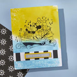 Spellbinders Steamboat Willie Press Plate & Die Set from the Say Cheese Classic Mouse Collection