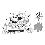 Spellbinders Steamboat Willie Press Plate & Die Set from the Say Cheese Classic Mouse Collection