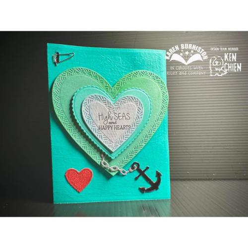 Karen Burniston Cruise Greetings clear stamps CS012