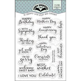 Karen Burniston Bouquet Sayings clear stamps CS014