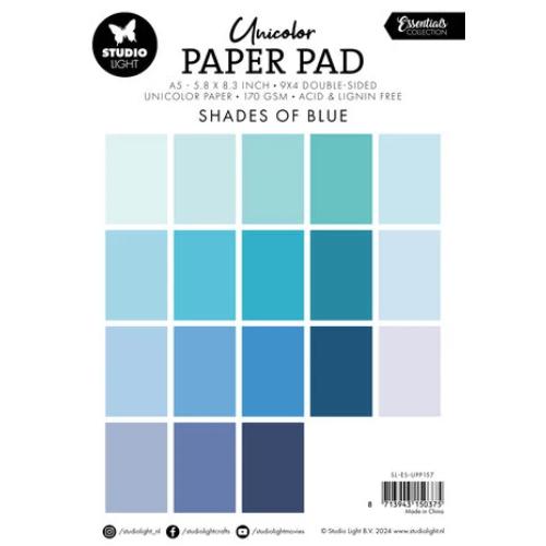 Studio Light Shades Of Blue Essentials A5 Unicolor Paper Pad (SL-ES-UPP157)