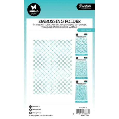 Studio Light Criss Cross Essentials Embossing Folders (SL-ES-EMB27)