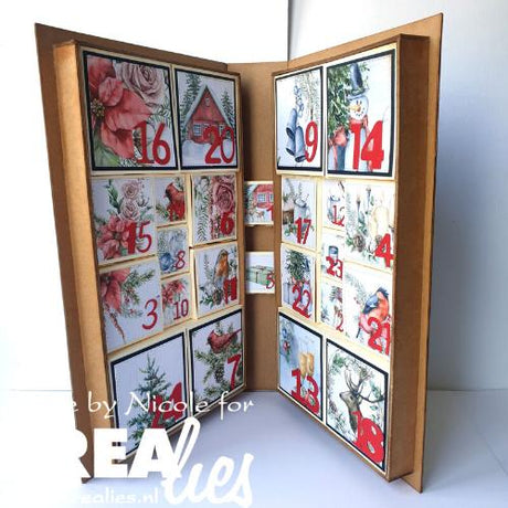 Crealies Create A Box Mini Dies No. 18 Advent Box with Numbers (CCABM18)