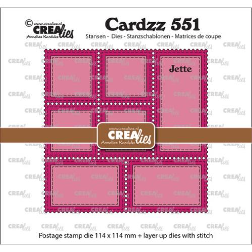 Crealies Cardzz Dies Postage Stamp Frame Jette (CLCZ551)