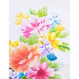 Memory Box CL5277D Breezy Bouquet clear stamp and die set