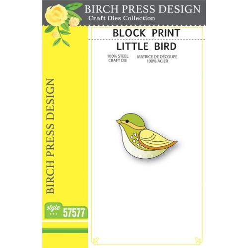 Birch Press Design Block Print Little Bird