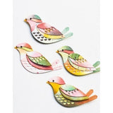 Birch Press Design Block Print Bright Bird