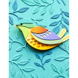 Birch Press Design Block Print Bright Bird