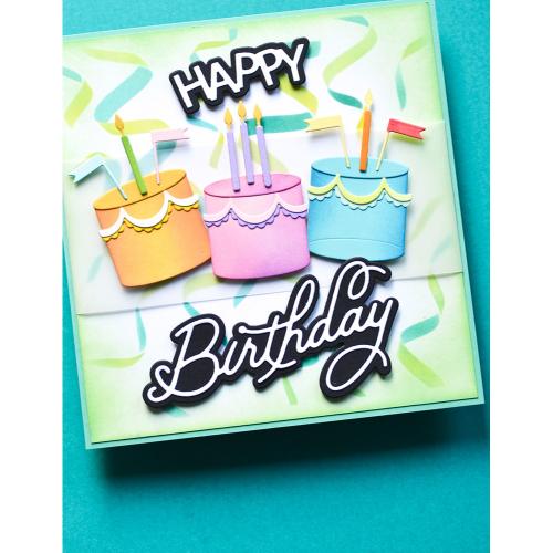 Memory Box 88632 Party Confetti Stencil Set