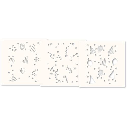 Memory Box 88633 Party Time Stencil Set