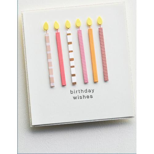 Poppy Stamps 2671 Basic Birthday Candles craft die