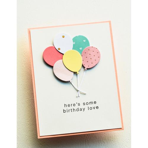 Poppy Stamps 2672 Brilliant Birthday Balloons craft die