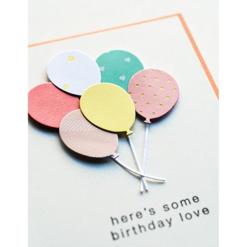 Poppy Stamps 2672 Brilliant Birthday Balloons craft die