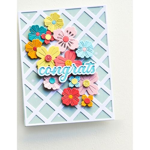 Poppy Stamps 2679 Fabulous Florals craft die