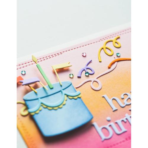 Memory Box 94862 Birthday Party Cake craft die