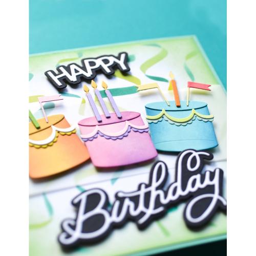 Memory Box 94862 Birthday Party Cake craft die