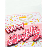 Memory Box 94866 Happy Birthday Celebration Script craft die