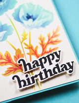 Memory box 88621 – Playful Poppies Stencil Set