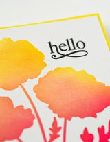 Memory box 88621 – Playful Poppies Stencil Set