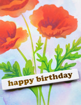 Memory box 88621 – Playful Poppies Stencil Set