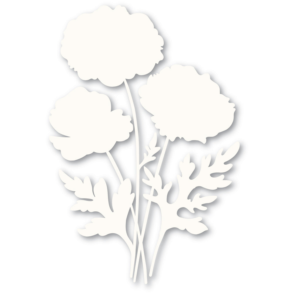 Memory box 88621 – Playful Poppies Stencil Set – Auzz Trinklets N Krafts