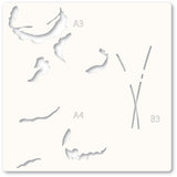 Memory box 88621 – Playful Poppies Stencil Set