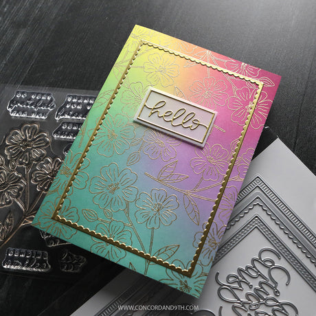 Concord & 9th KW Spring Stem Stamps (4 x 6) & die bundle