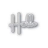 Memory Box 94781 Hello Breezy Script craft die 