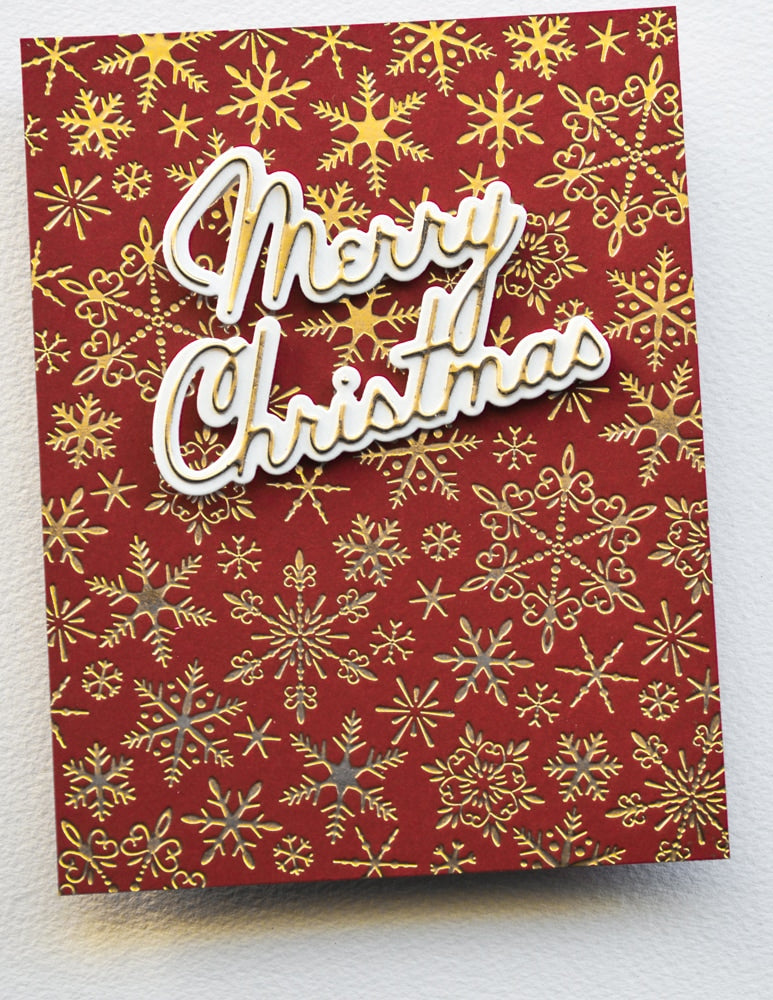 Memory Box 94839 Merry Christmas Debut Script craft die