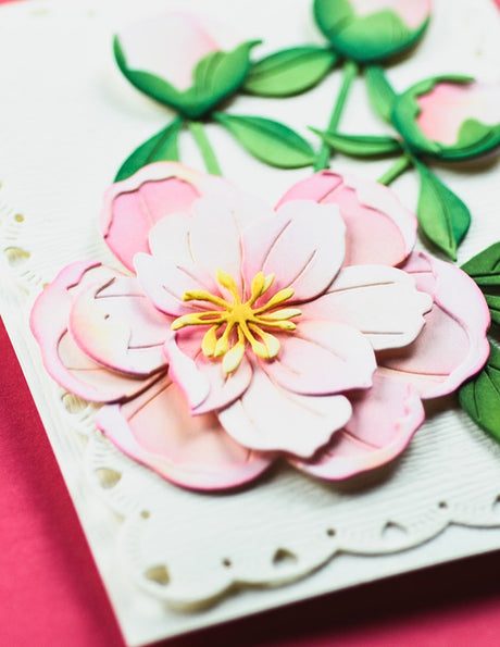 Memory Box 94875 Delightful Peony Blossom craft die