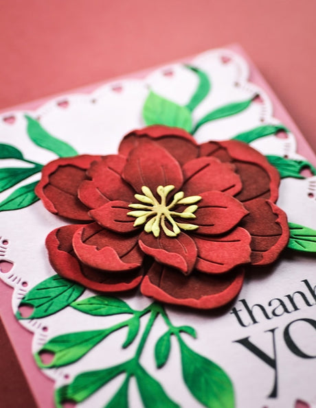 Memory Box 94875 Delightful Peony Blossom craft die