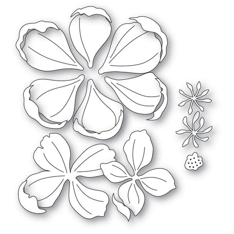 Memory Box 94875 Delightful Peony Blossom craft die