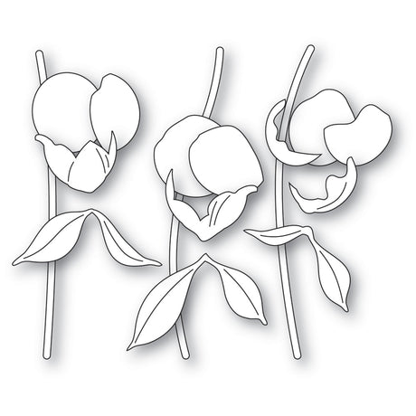 Memory Box 94876 Peony Bud Stems craft die