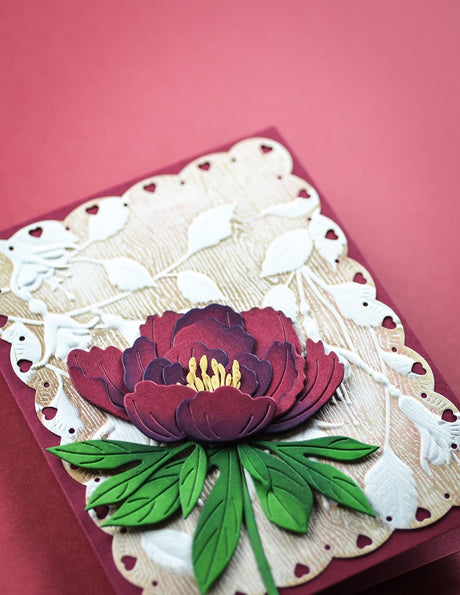 Memory Box 94878 Elegant Peony Blossom craft die