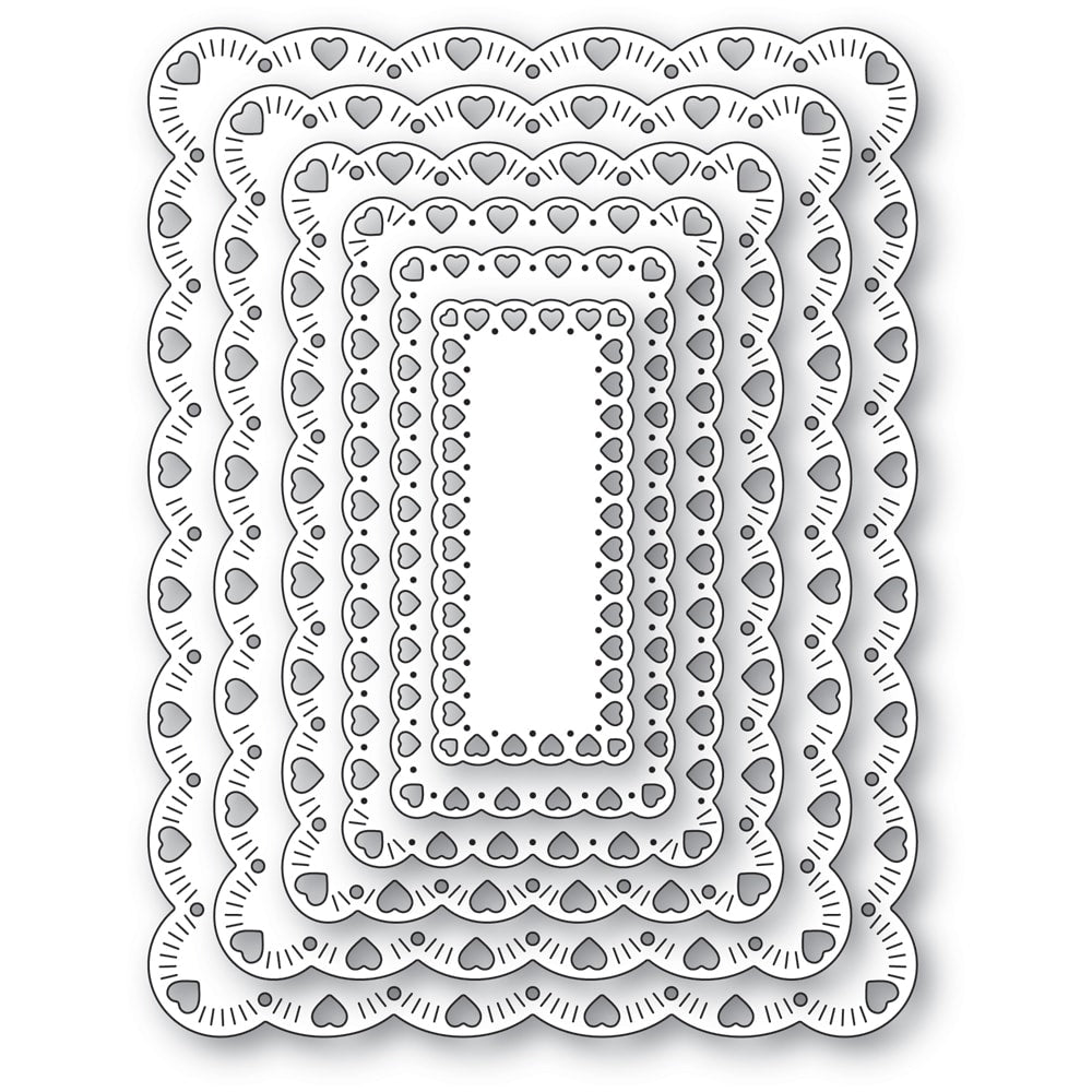 Memory Box 94884 Cherish Scalloped Frames craft die