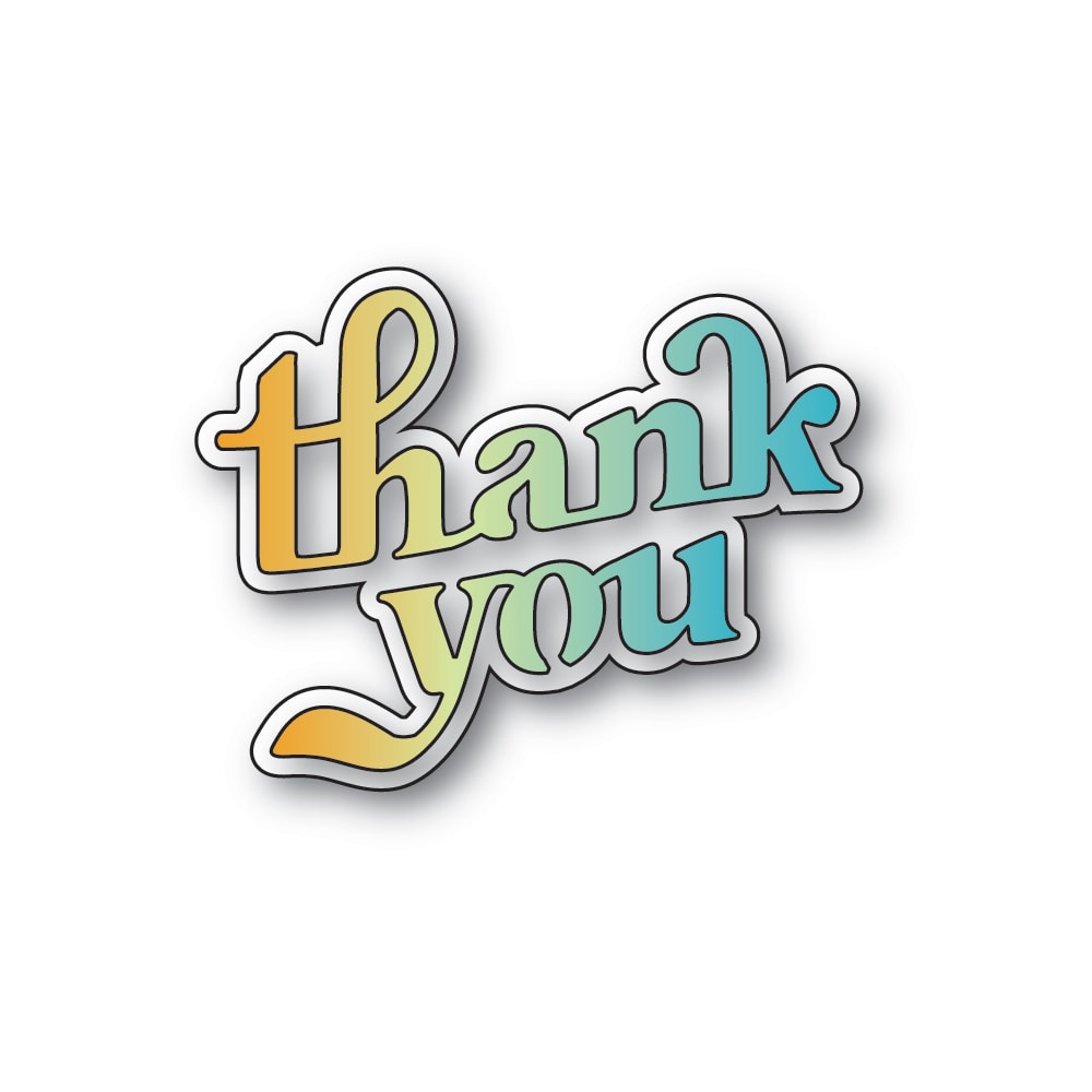 Memory Box 94886 Cheery Thank You craft die