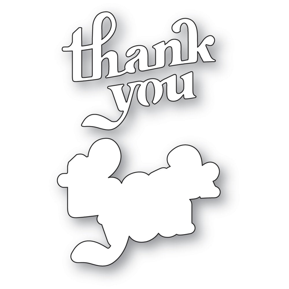Memory Box 94886 Cheery Thank You craft die