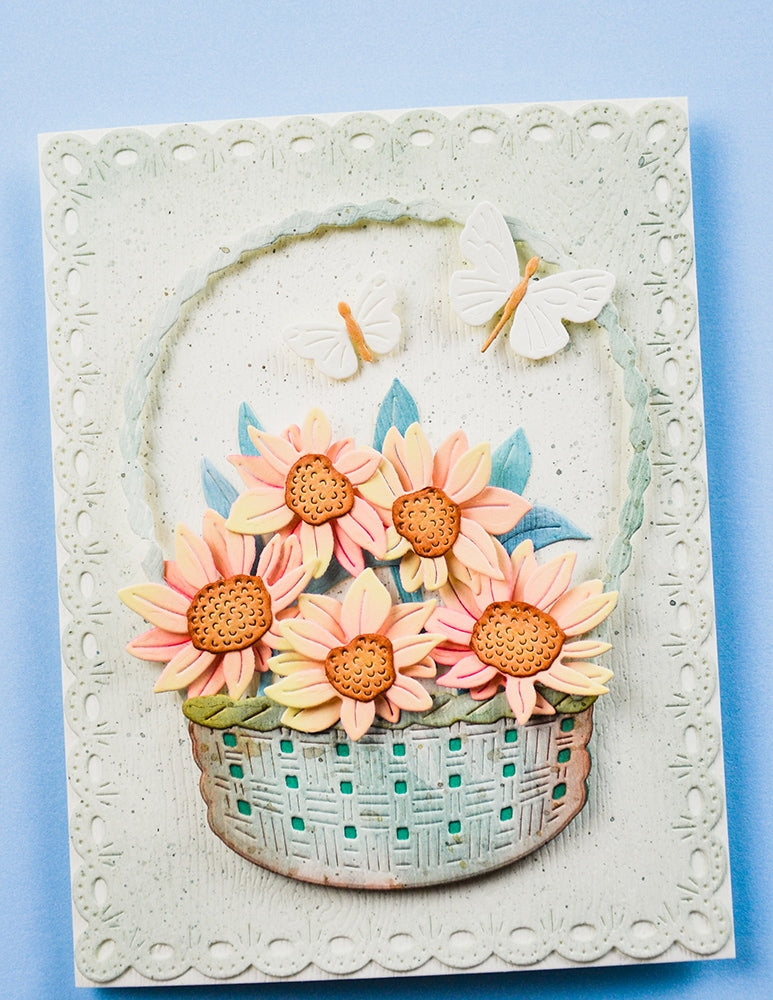 Memory box 94888 – Flower Basket Bouquet Craft Die