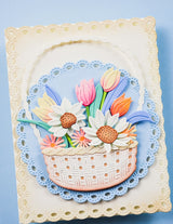 Memory box 94888 – Flower Basket Bouquet Craft Die