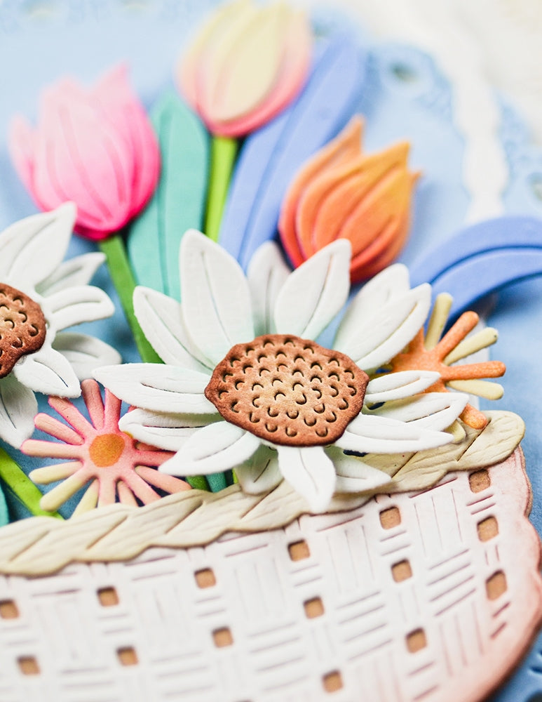 Memory box 94888 – Flower Basket Bouquet Craft Die