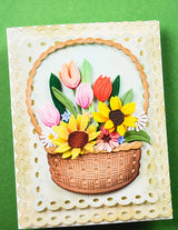 Memory box 94888 – Flower Basket Bouquet Craft Die