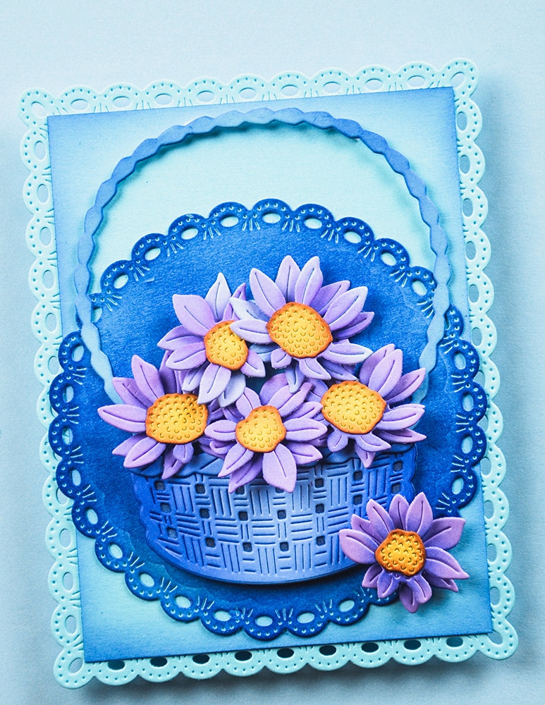 Memory box 94888 – Flower Basket Bouquet Craft Die