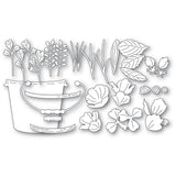 Memory Box 94889 Garden Pail Bouquet craft die