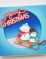 Memory Box 94922 Merry Christmas Celebration Script craft die