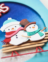 Memory Box 94922 Merry Christmas Celebration Script craft die