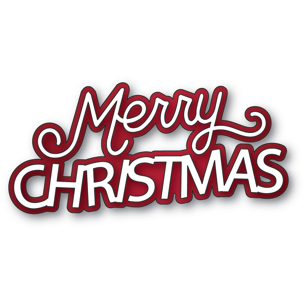 Memory Box 94922 Merry Christmas Celebration Script craft die