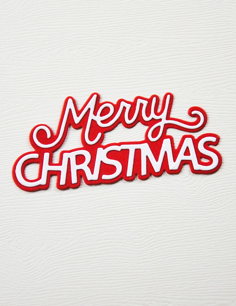 Memory Box 94922 Merry Christmas Celebration Script craft die