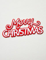 Memory Box 94922 Merry Christmas Celebration Script craft die
